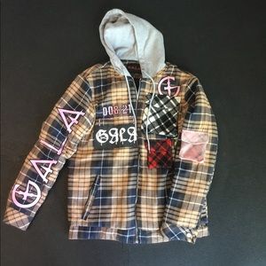 GALA FLEECE PLAID JACKET